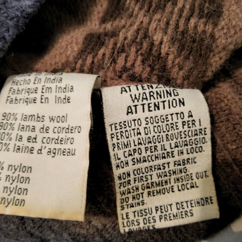 Marlboro Classics women's wool sweater used, size S-M, brown multicolor