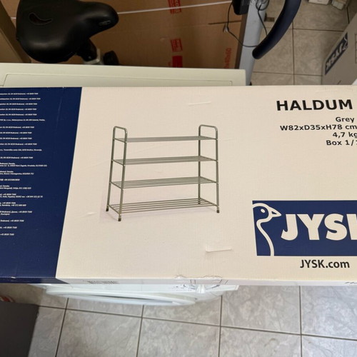 JYSK HALDUM shelves new, pack of 3, grey metal
