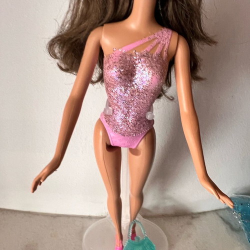 Barbie pink body & turquoise skirt doll 2002, like new