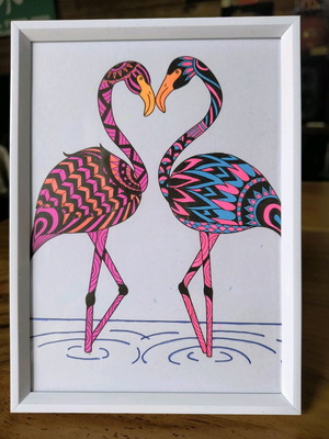 Hand-colored frame no. 18 new