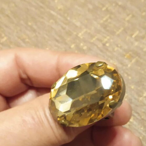 Ring with Swarovski stone adjustable new