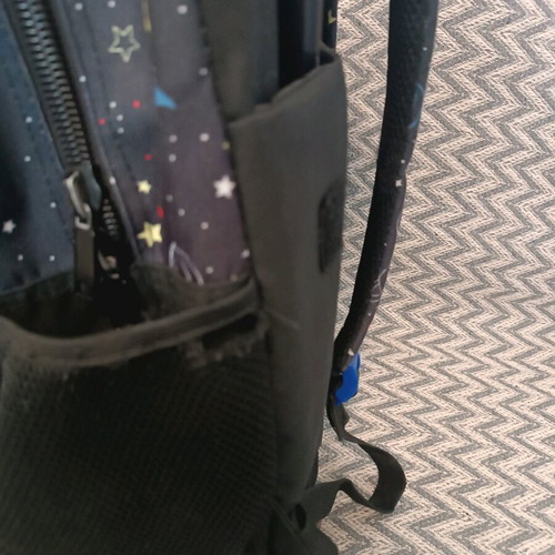 Nasa school bag used with wheels