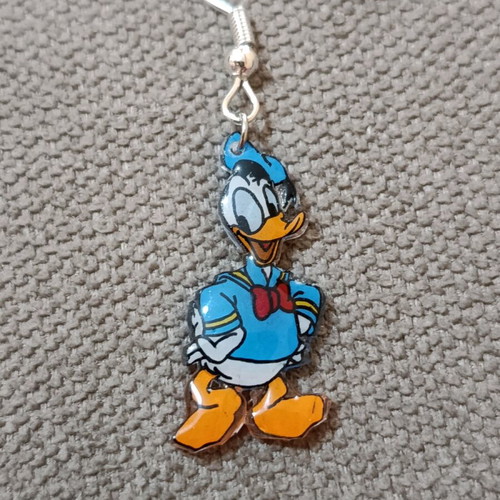 Donald and Daisy Duck handmade earrings new