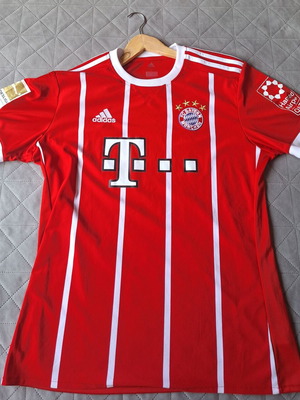 Adidas Bayern Munchen 17/18 football jersey used, Rudy #19, size L