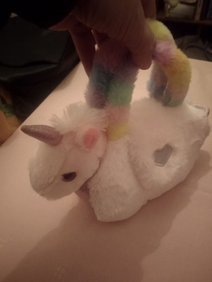 Children's plush bag like new with stuffed animal