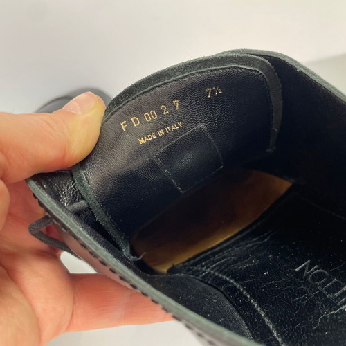 Louis Vuitton men's elegant leather shoes used, size 42, black