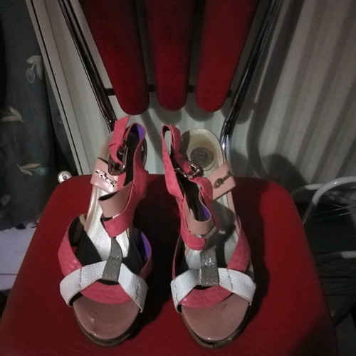 Axel women's platform shoes used, size 38, multicolor