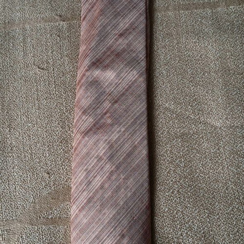 The Bostonians silk tie like new, striped apricot color