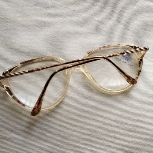 Safilo Vintage Optical Frame like new, white and brown tortoiseshell