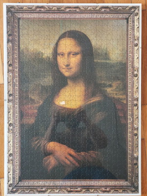 Puzzle in frame like new, dimensions 0.50x0.70