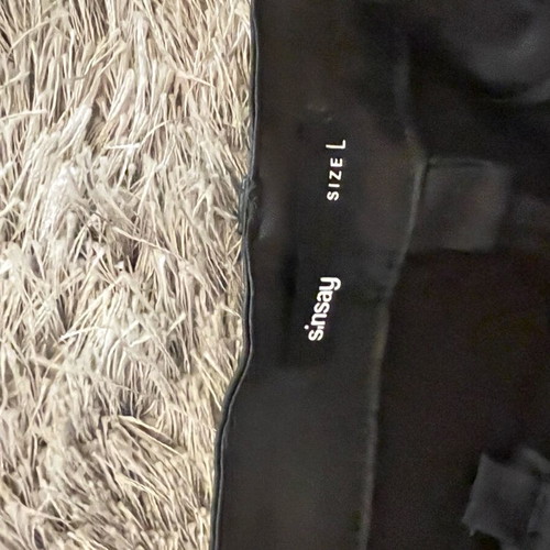 Sinsey pants black leather-look like new, size large