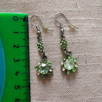 Fo Bijou earrings used, missing rhinestones