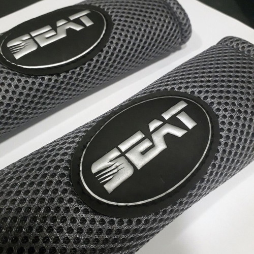 Seat Decorative Seatbelt Protectors Set of 2, Grey, New