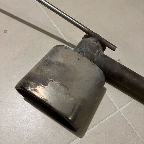 Car exhaust used, Mini Cooper style as shown