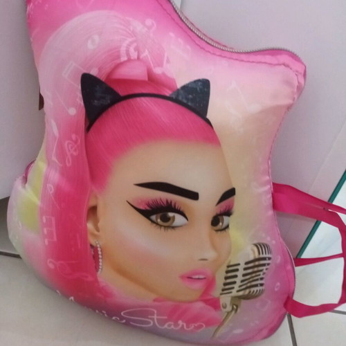 Music Star pillow like new with USB holder for diary, pen and photo cards