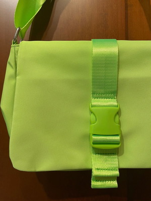 Fluorescent crossbody shoulder bag new with multiple compartments