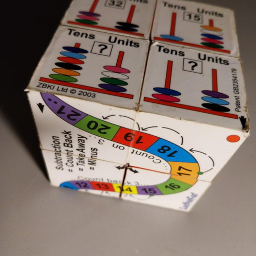 ZooBooKoo foldable educational cube book used for addition and subtraction