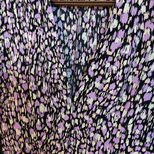Slim fitted dress black-purple (unworn)