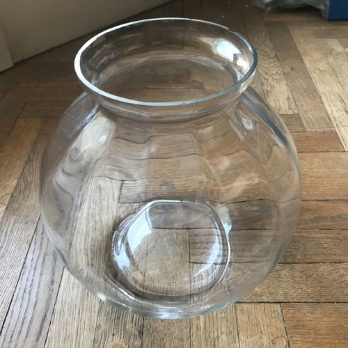 Glass vase retro vintage like new