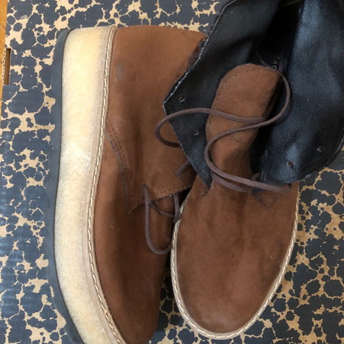 Brown platform ankle boots size 37 used