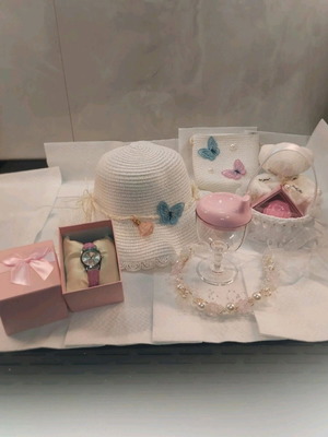 Baptism set for girl new