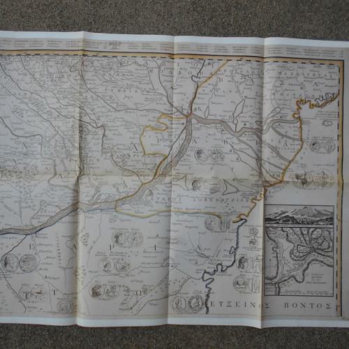 Small set of 12 used maps with the History of Modern Hellenism