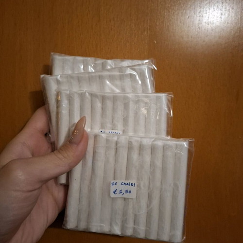 Chalks pack of 5 bags, one contains broken pieces