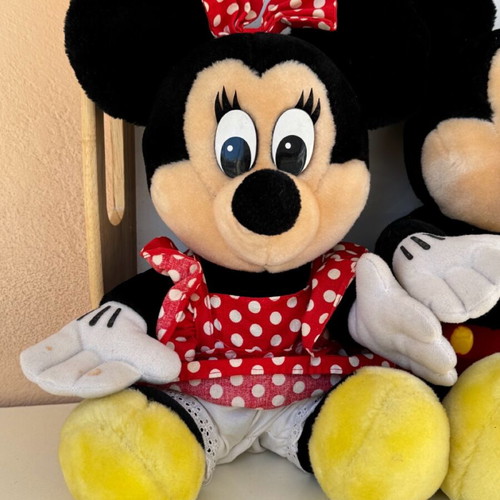 Set of authentic Euro Disney 1992 plush toys used with gift bag