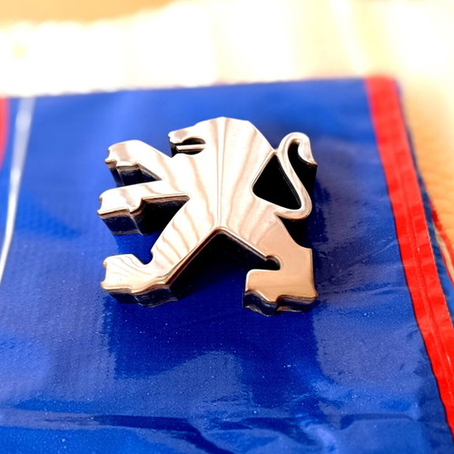 Peugeot Lion Emblem Used Chrome Metal Badge