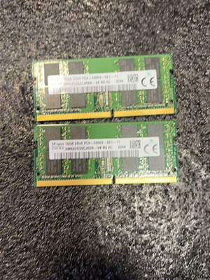 32GB DDR4 SK-Hynix PC4-2666V RAM like new, 2x16GB SO-DIMM