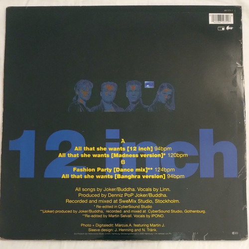 Ace Of Base All That She Wants βινύλιο μεταχειρισμένο, pop