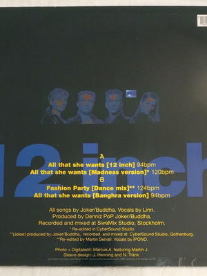 Ace Of Base All That She Wants βινύλιο μεταχειρισμένο, pop