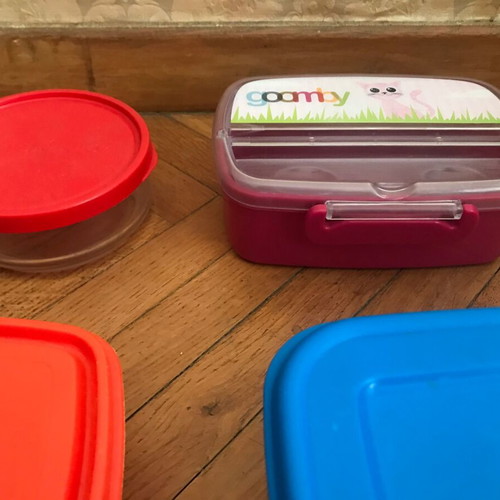 Tupperware used, pack of 11, 2 glass, various retro sizes