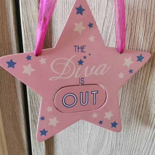 Star decoration for girl's room like new