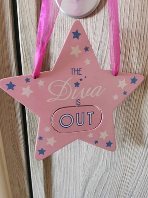 Star decoration for girl's room like new