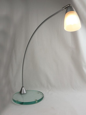 Table lamp new with glass and metal