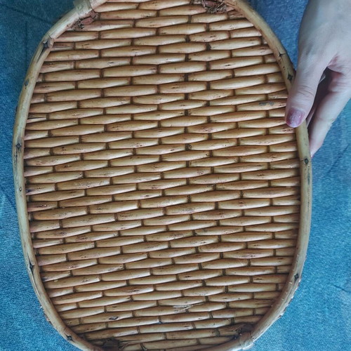 Wicker basket used, dimensions 29x37