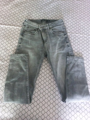 Bershka slim gray jeans like new, size XS