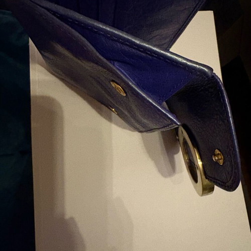 Mulberry wallet used, leather, purple
