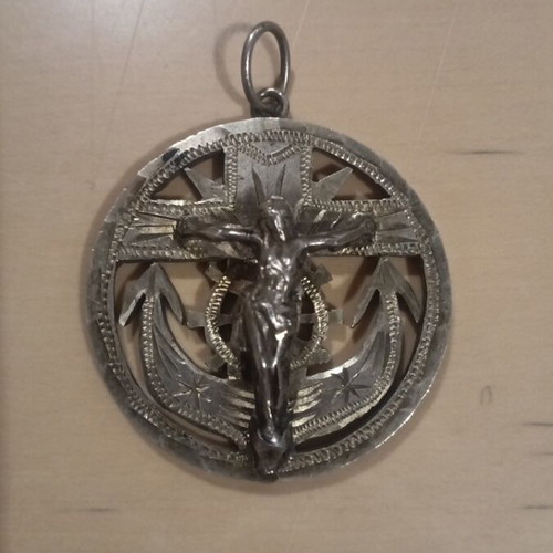 Cross from 1958 Spanish coin new
