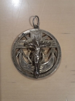 Cross from 1958 Spanish coin new