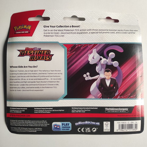 Pokemon TCG Destined Rivals blister pack sealed