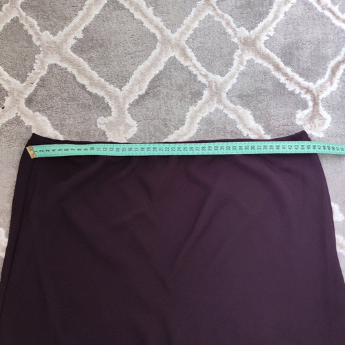 Two-piece set like new, purple with draped blouse and airy skirt
