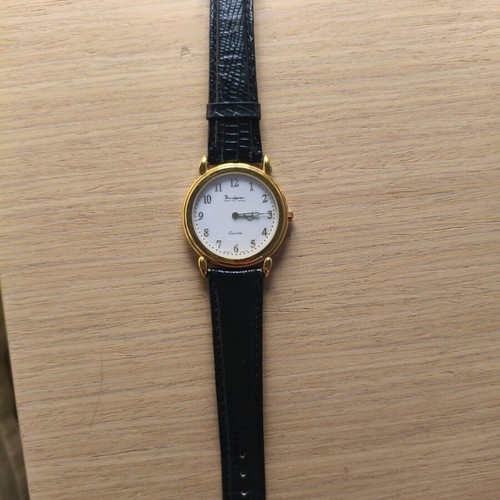 Pierre Lannier watch collectible with leather strap, like new