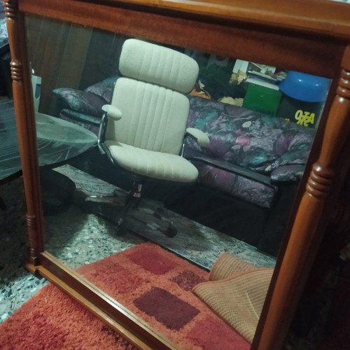 Wooden luxury mirror 98x110 cm, new