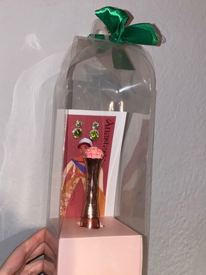 Σετ σκουλαρίκια με lip gloss σε συσκευασία δώρου cartoon Anastasia καινούργιο