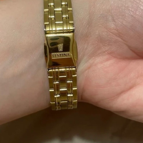 Festina women's watch like new, gold color