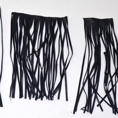 Fringes like new, individual and connected pieces, 24-27 cm