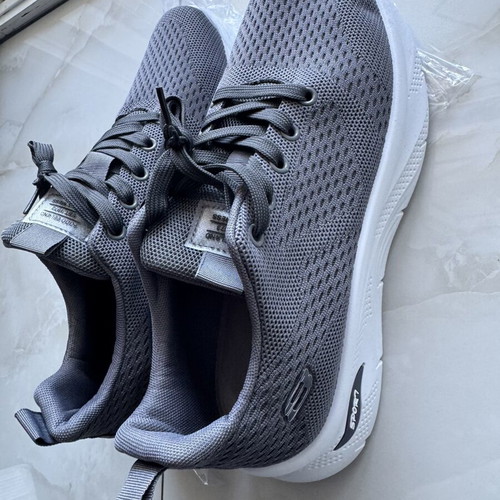 Men's Athletic Shoes size 44 new, white and grey