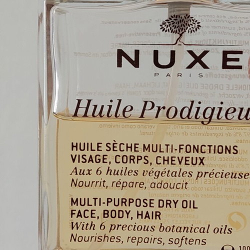 Nuxe Huile multi-purpose dry oil used, face body hair 100ml